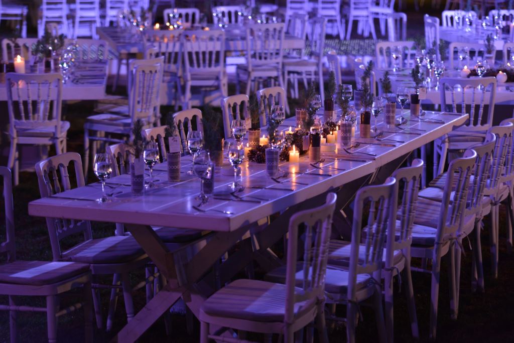 Catering presentation and buffet